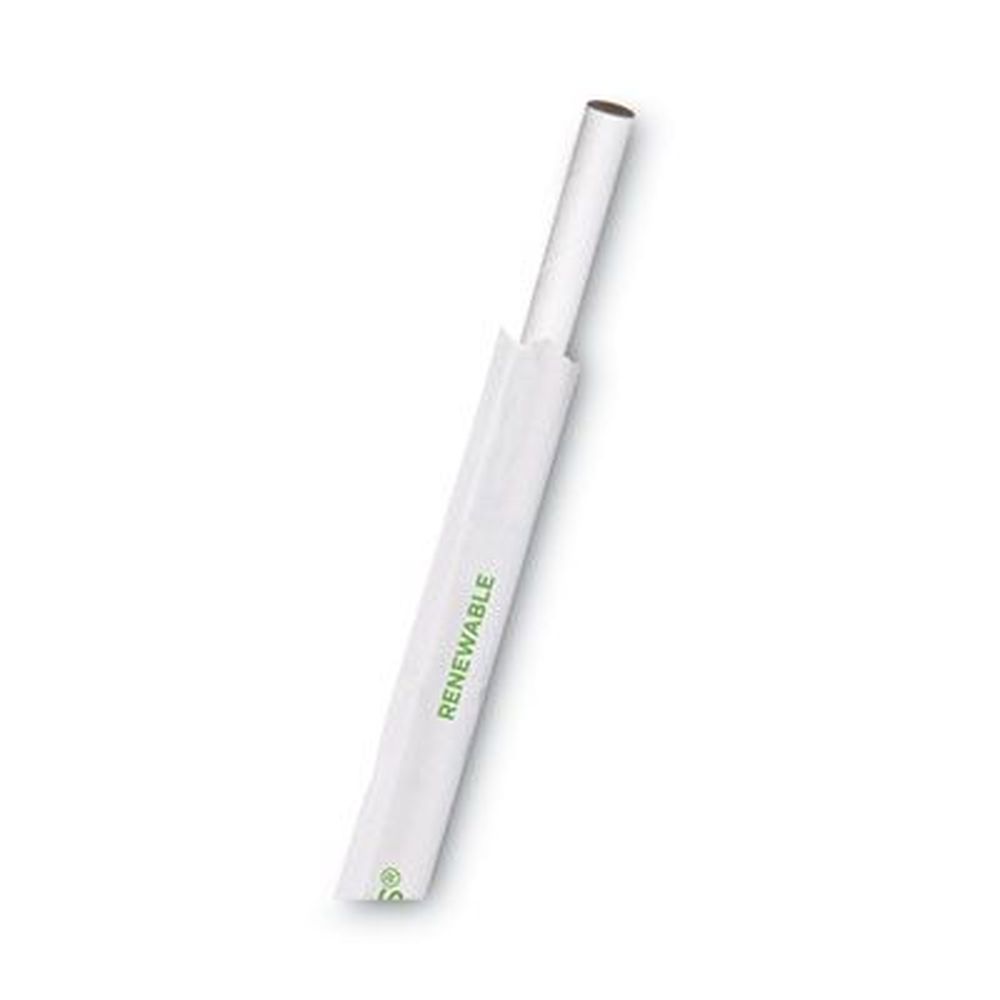 Jumbo Wrapped Paper Straw, 7.75 Jumbo Wrapped Paper Straw, 7.75
