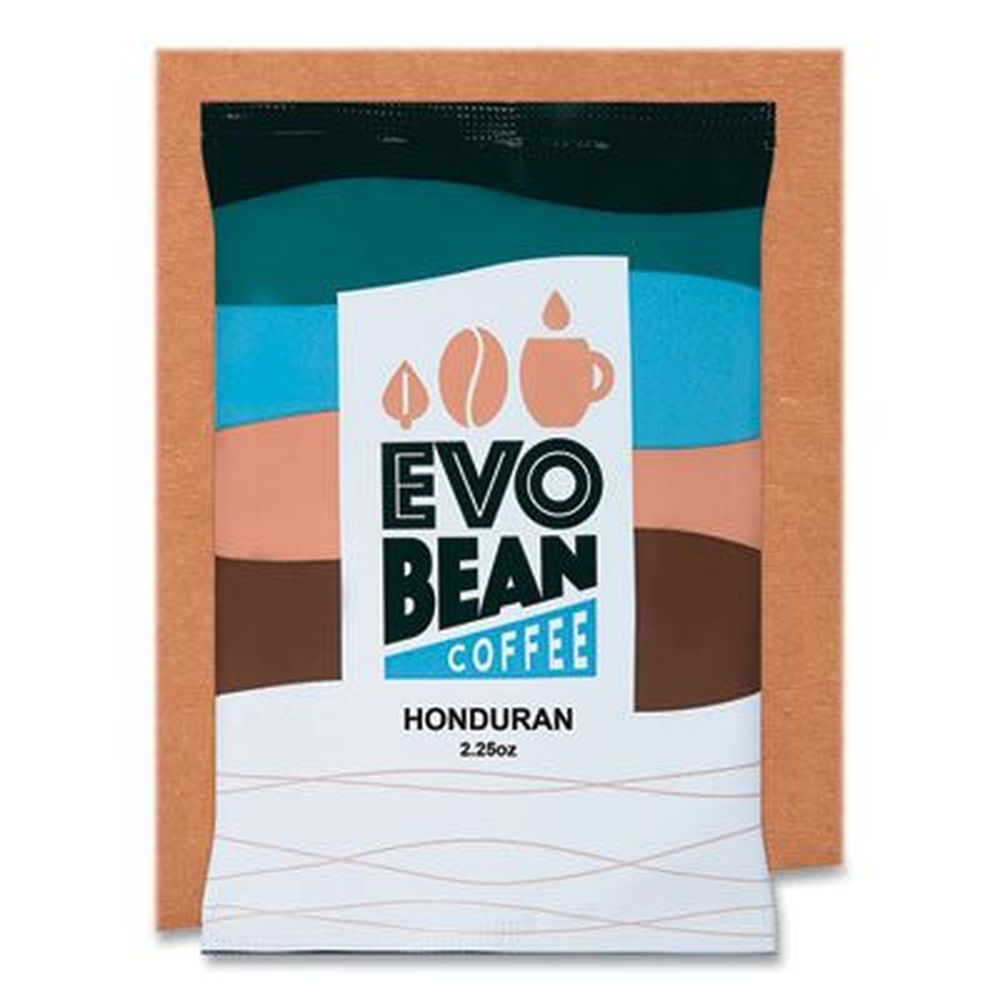 Evo Bean Honduran Ground Coffee, 2.25 Ounce Fraction Pack -- 24 Per Case