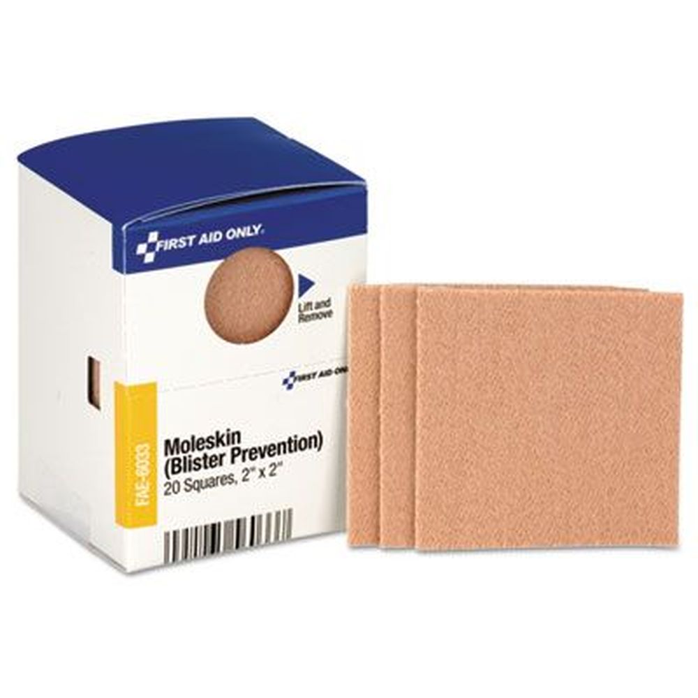 First Aid Only Moleskin Refill For Smartcompliance General Business Cabinet, 2 X 2 Inch -- 20 Per Box