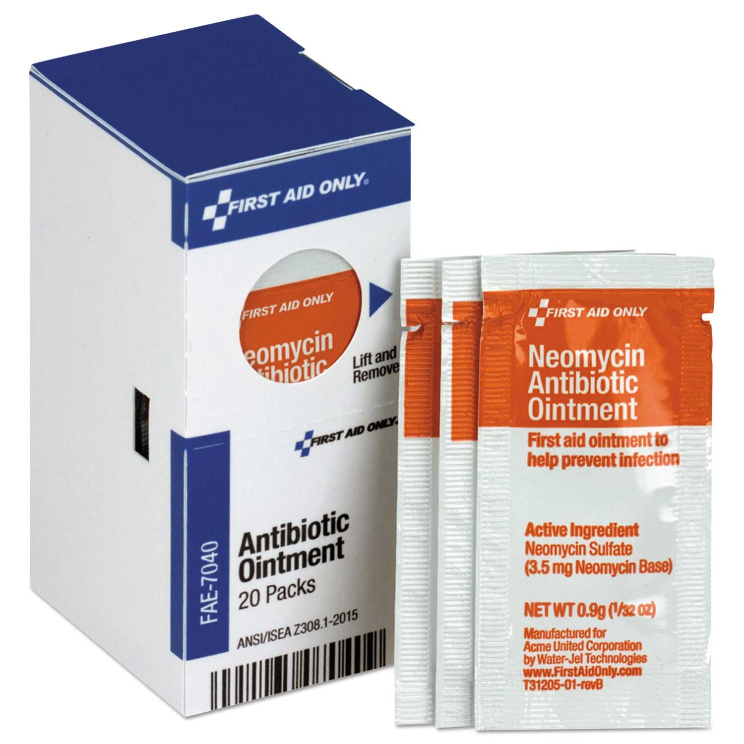 Refill for SmartCompliance General Cabinet, Antibiotic Ointment, 0.9g Packet, 20/Box Refill for SmartCompliance General Cabinet, Antibiotic Ointment, 0.9g Packet, 20/Box