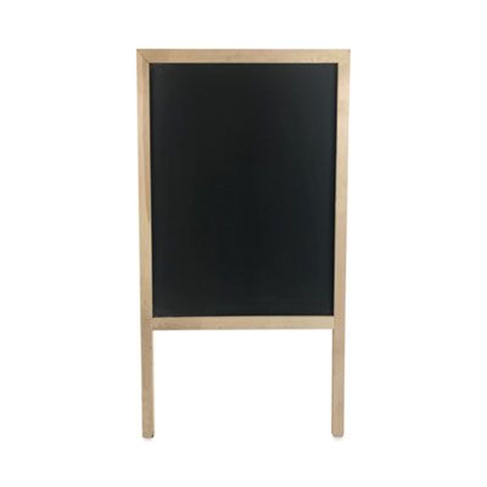 Flipside Natural Wood Frame Black Chalkboard Marquee Board. 24 X 42 Inch