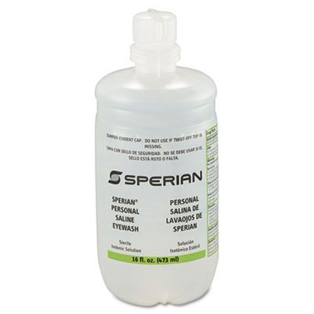 Honeywell Saline Personal Eyewash Bottle, 16 Ounce -- 12 Per Case