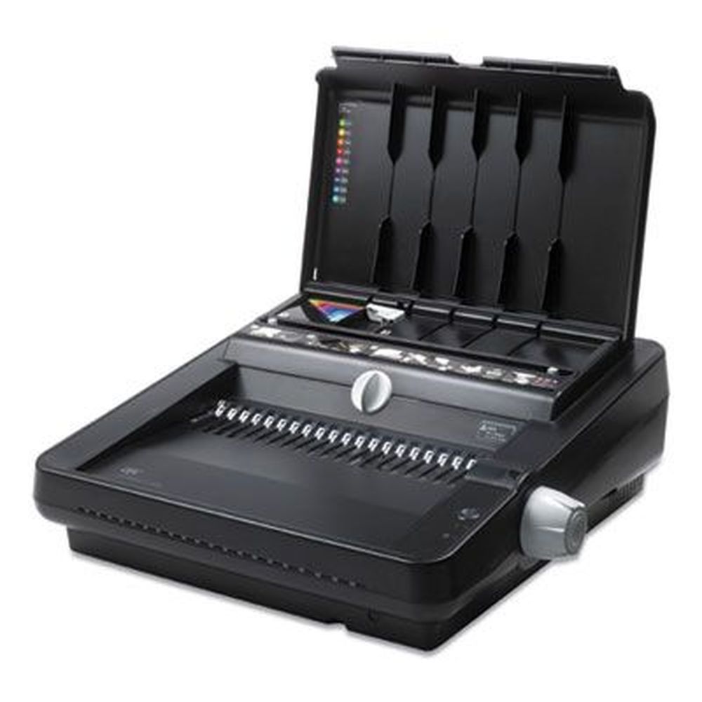 Gbc Combbind C450e Black Electric Binding System, 500 Sheets Capacity