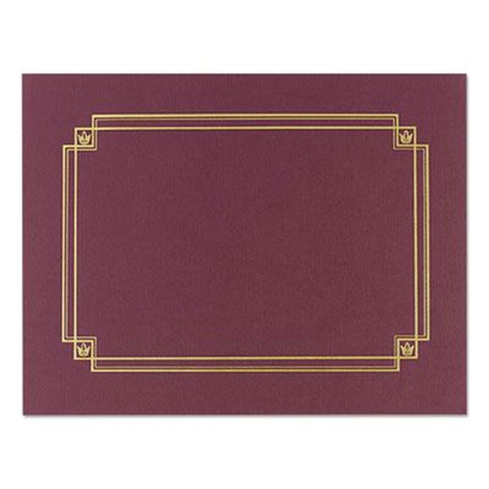 Great Papers Burgundy Premium Textured Certificate Holder, 12.65 X 9.75 -- 3 Per Pack