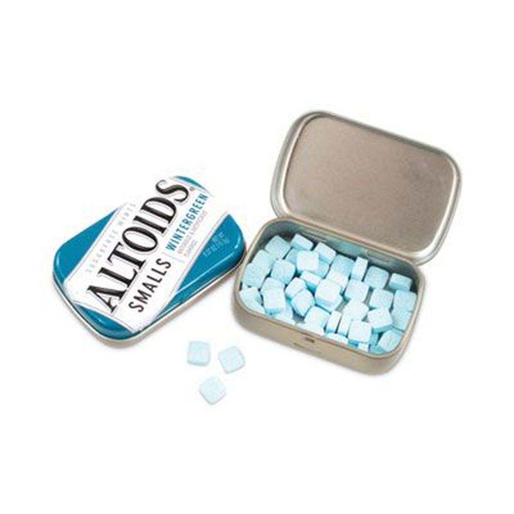 Altoids Wintergreen Smalls Sugar Free Mints, 0.37 Ounce Tin -- 9 Tins Per Pack
