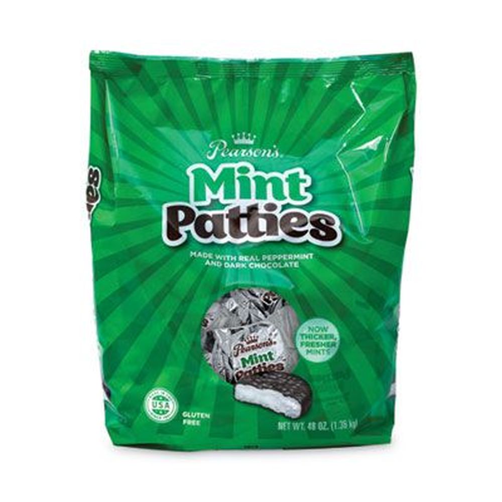 Pearsons Individually Wrapped Mint Patties, 3 Pound