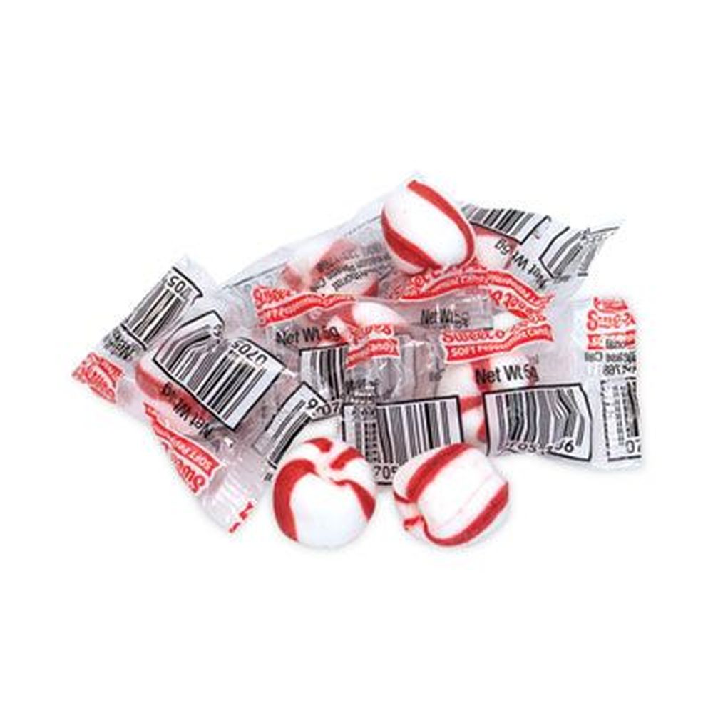 Ferrara Bobs Sweet Stripes Soft Peppermint Candy, 28 Ounce Tub