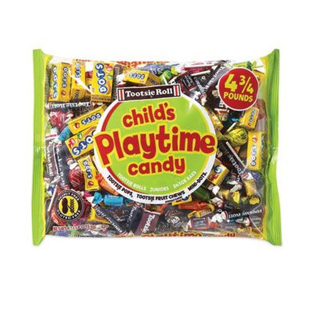 Tootsie Childs Playtime Assorted Candy, 4.75 Pound