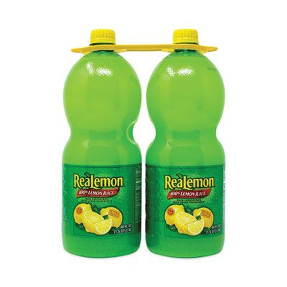 Realemon 100 Percent Lemon Juice, 48 Ounce -- 2 Per Pack