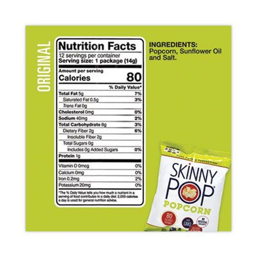SkinnyPop Popcorn - Variety Snack Pack, 0.5 Ounce -- 36 bags