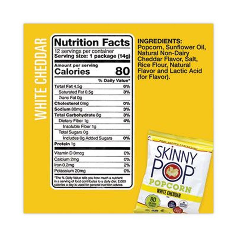 SkinnyPop Popcorn - Variety Snack Pack, 0.5 Ounce -- 36 bags