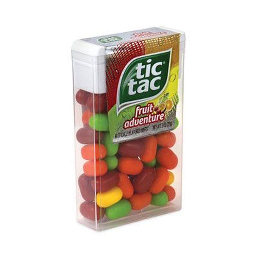 Tic Tac Fruit Adventure Mints, 1 Ounce Flip Top Dispenser -- 12 Per Pack