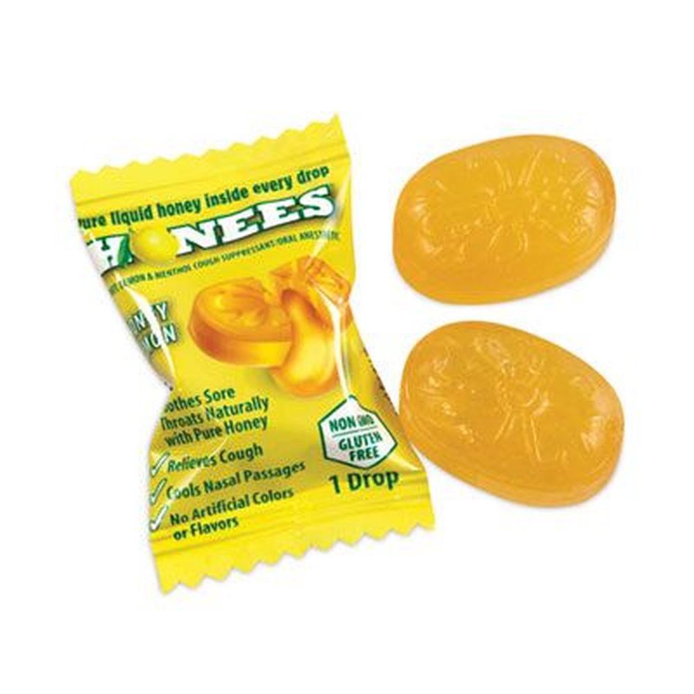 Honees Honey-lemon Cough Drops, 20 Count Per Bag -- 6 Bags Per Box