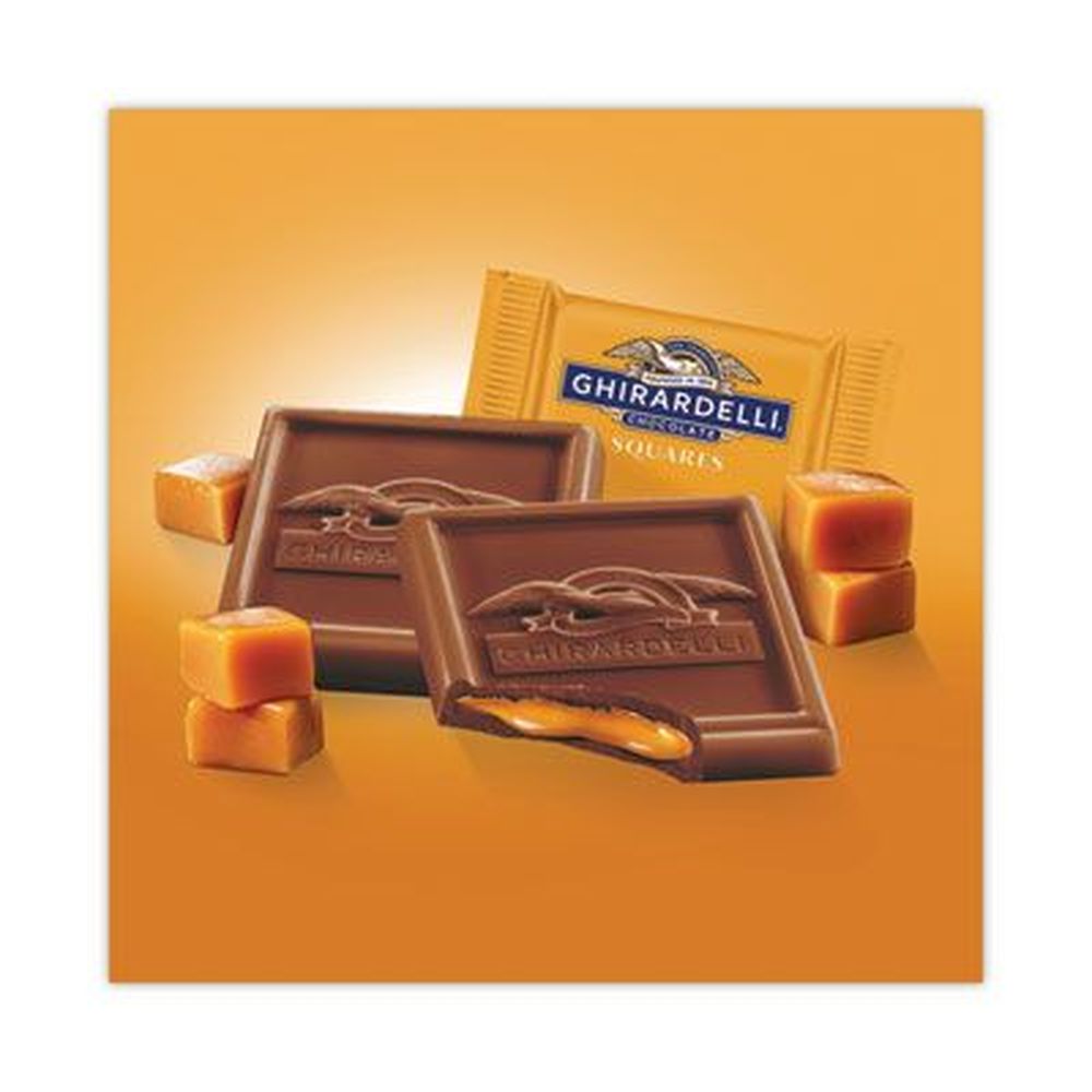Ghirardelli Milk Chocolate and Caramel Chocolate Squares