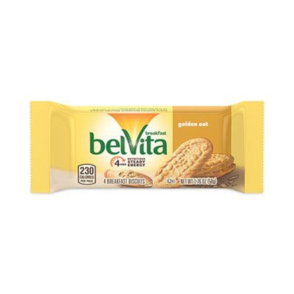 Nabisco Belvita Golden Oat Breakfast Biscuits, 1.76 Ounce Pack - 12 Packs Per Box -- 3 Boxes Per Case