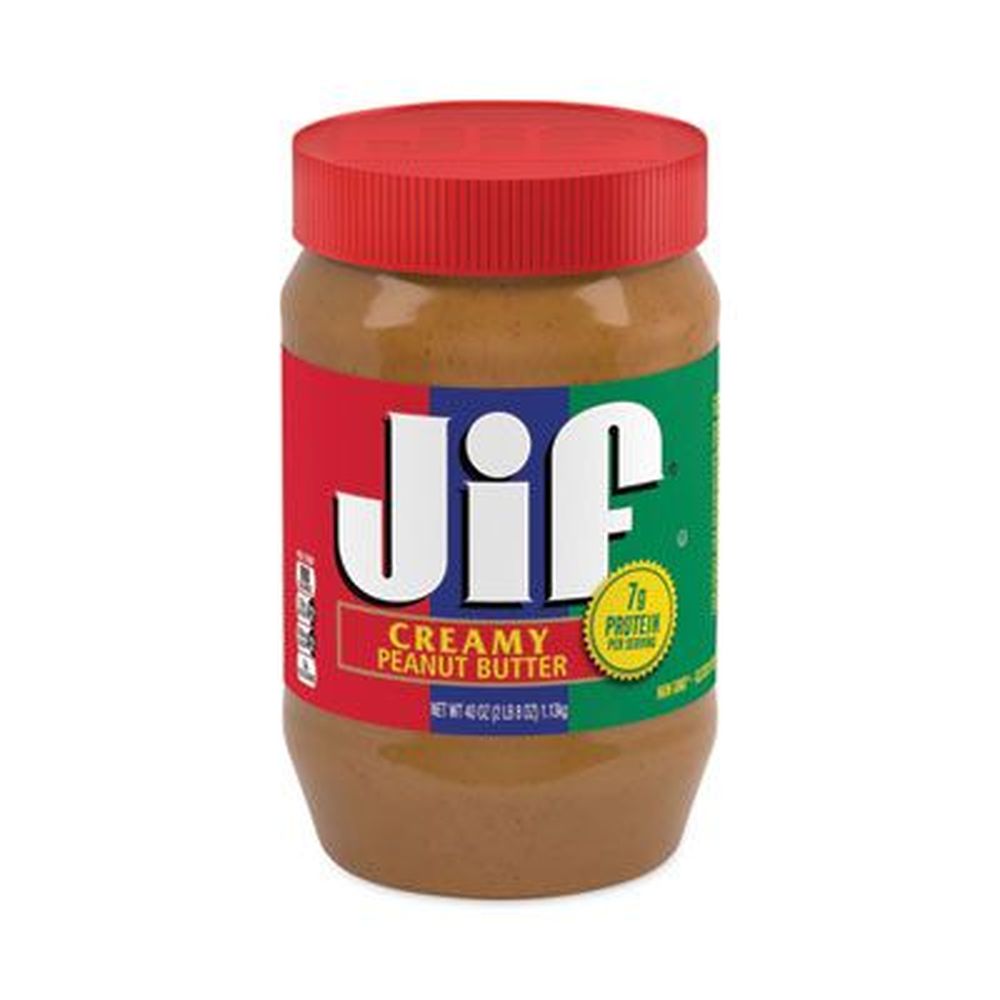 Jif Creamy Peanut Butter, 40 Ounce Jar -- 2 per pack
