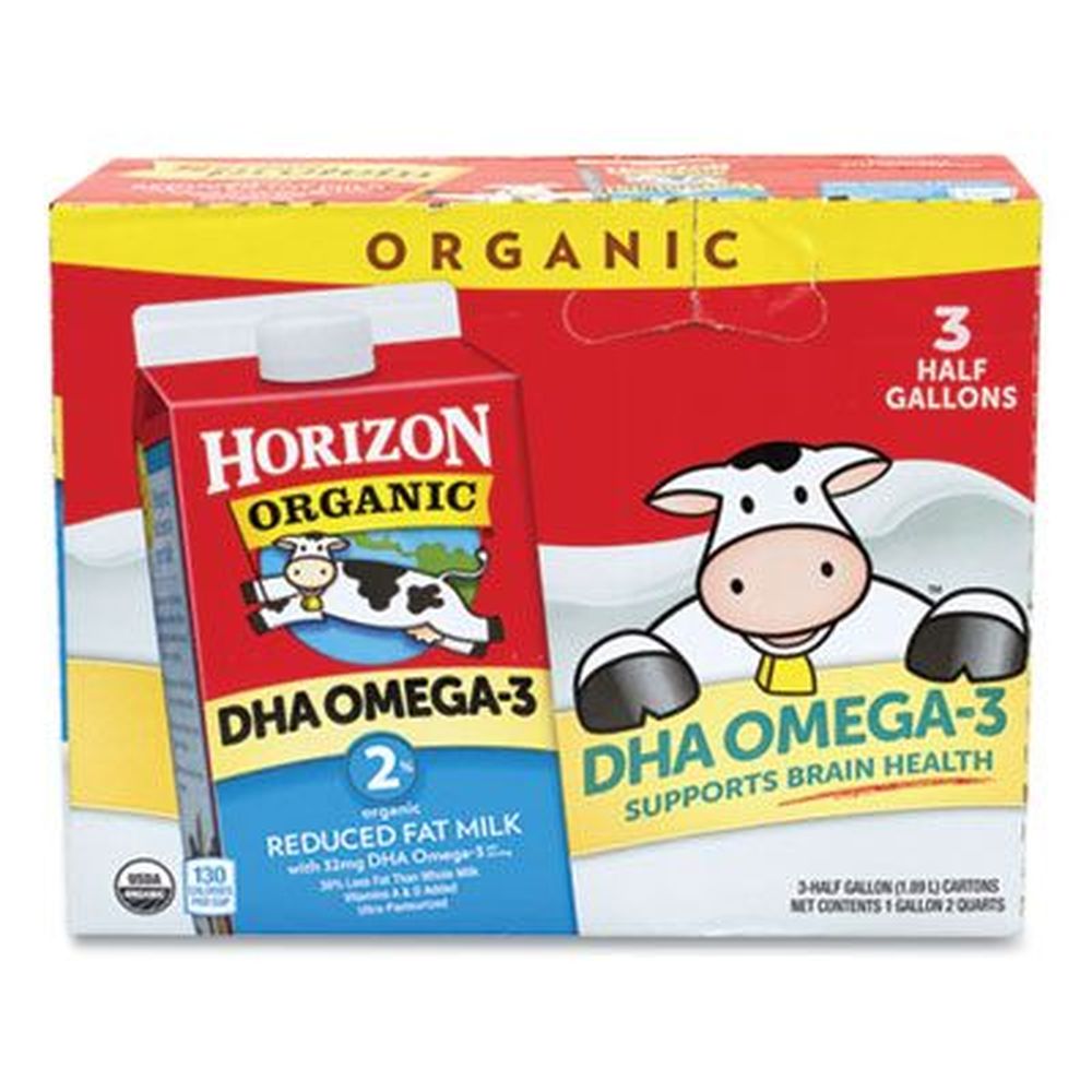 Horizon Organic 2 Percent Milk, 64 Ounce -- 3 per case