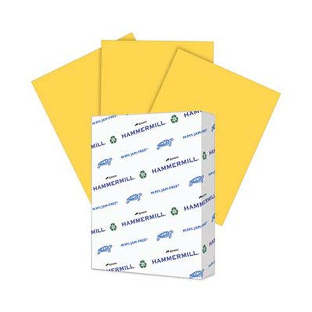Hammermill Goldenrod Print Paper, 20 Pound Bond Weight -- 500 Per Ream