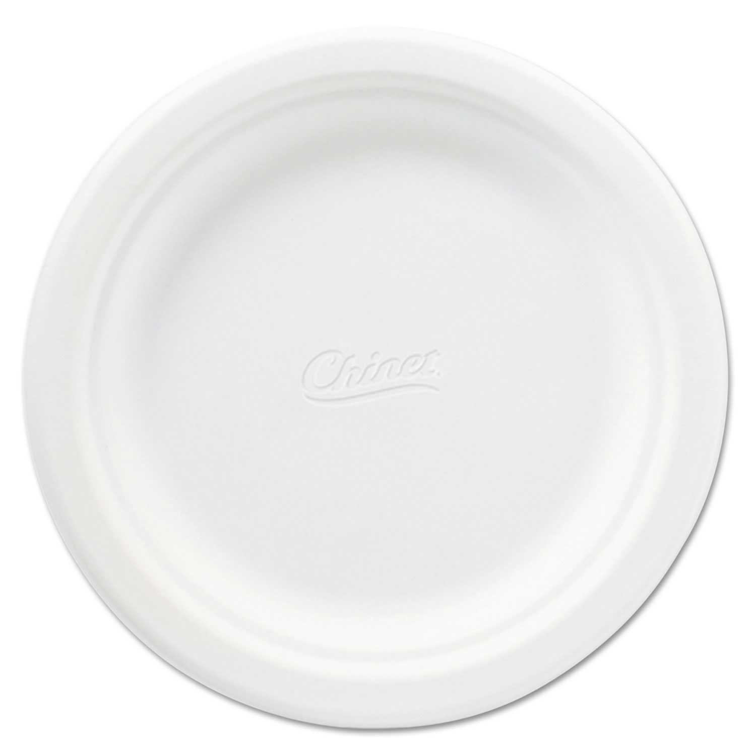 Chinet Classic Paper Plates 6 3 4 Inches White Round 125 Pack