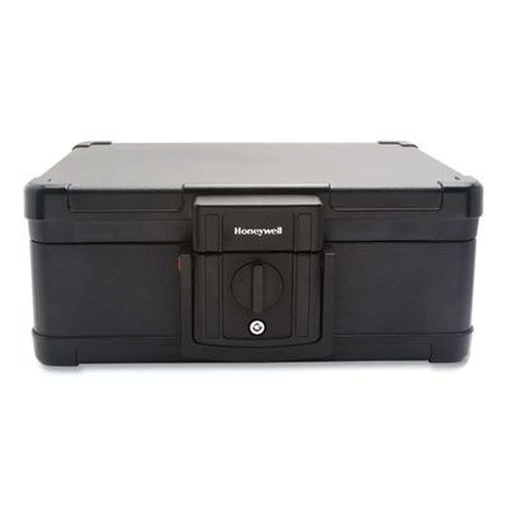 Honeywell Black Fire And Waterproof Safe Chest With Carry Handle, 16 X 12.6 X 6.6 Inch