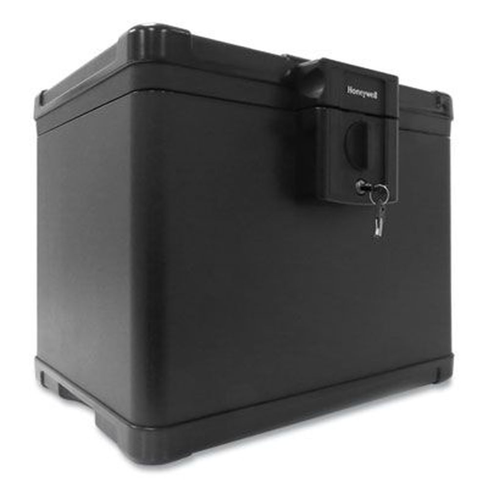Honeywell Black Molded Fire And Water File Chest, 0.6 Cubic Feet