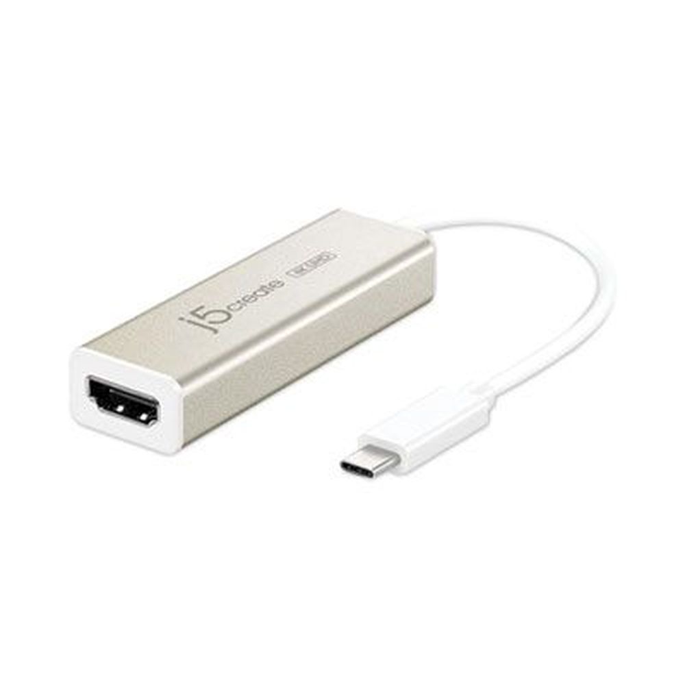 J5create Silver/white Usb-c To Hdmi Adapter, 5.71 Inch