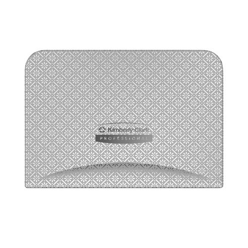 Kimberly-clark Silver Mosaic Icon Faceplate For Coreless Standard Roll Toilet Paper Dispenser, 4.25 X 6 X 1.5 Inch