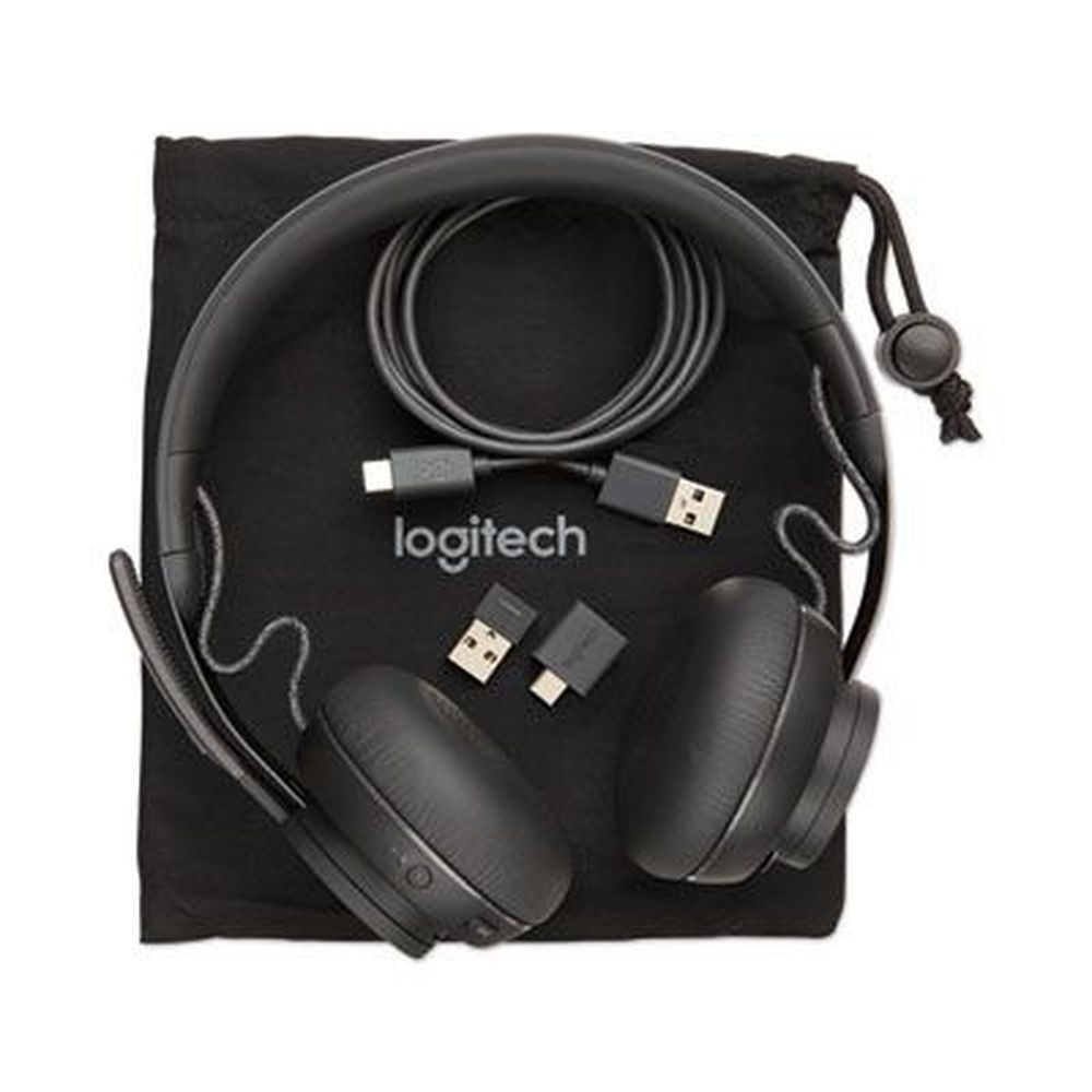Logitech Black Zone Wireless Plus Uc Binaural Over The Head Headset