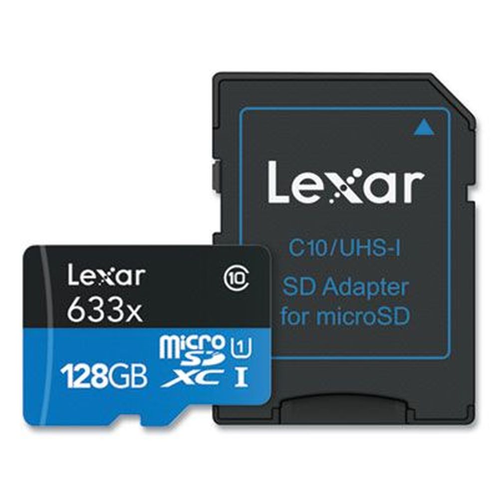 Lexar Microsdxc Memory Card, 128 Gb Capacity