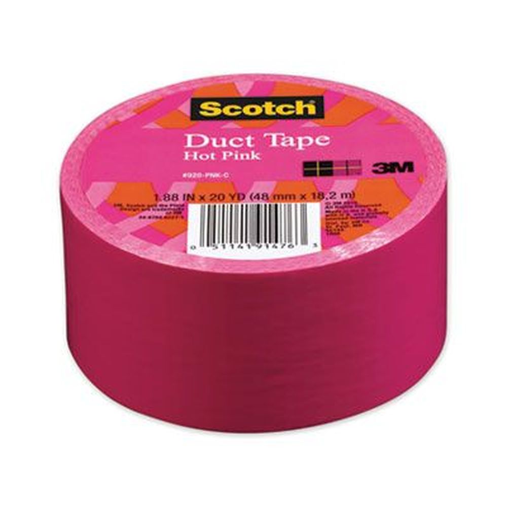 Scotch Hot Pink Duct Tape, 1.88 Inch X 20 Yards