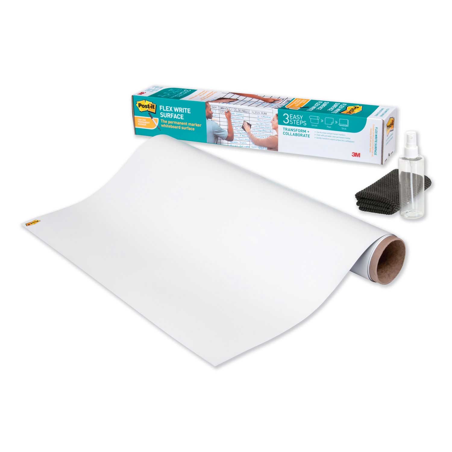 Flex Write Surface, 50 ft x 48, White Surface Flex Write Surface, 50 ft x 48, White Surface