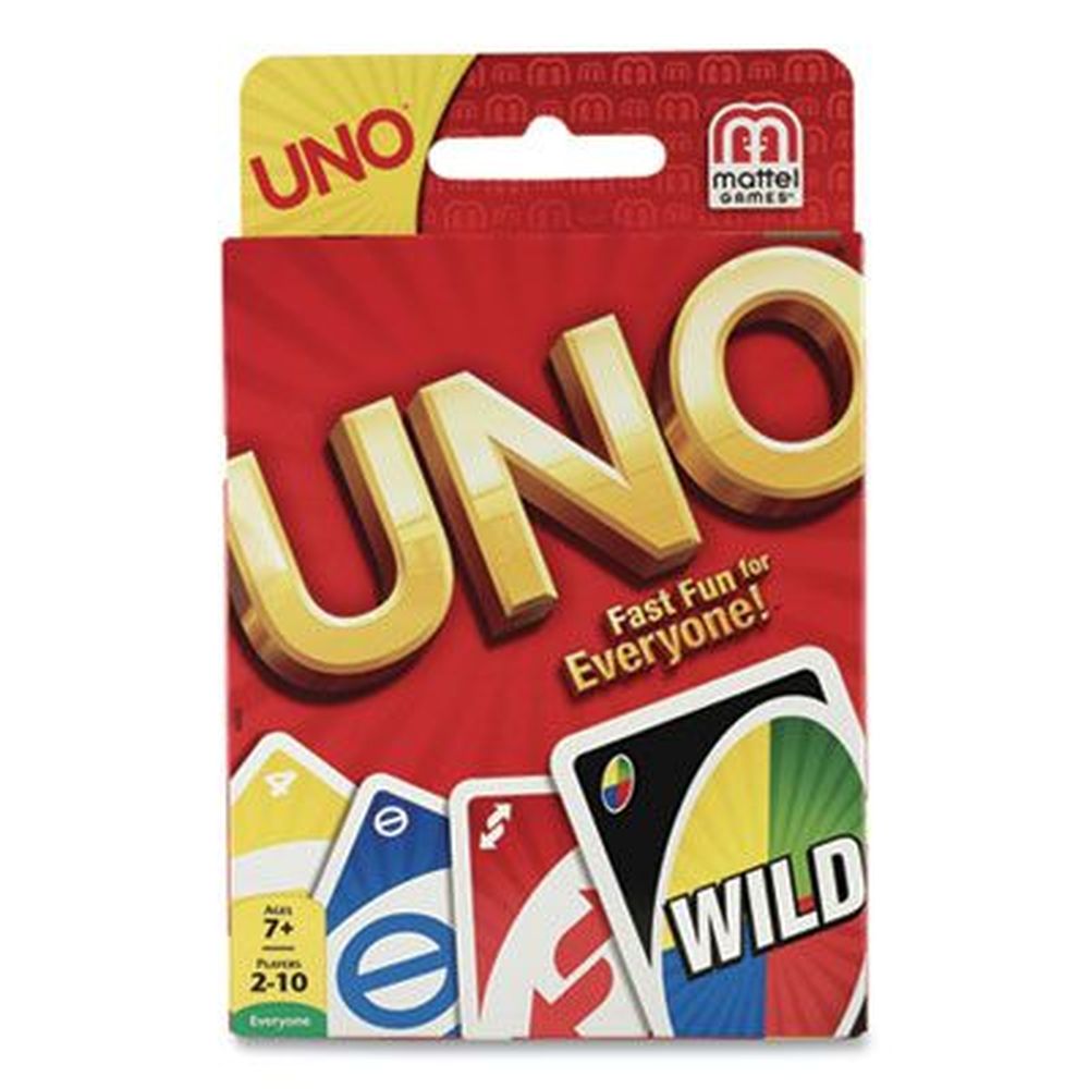 Mattel Ages 7 And Up Uno Card Game -- 108 Cards Per Set