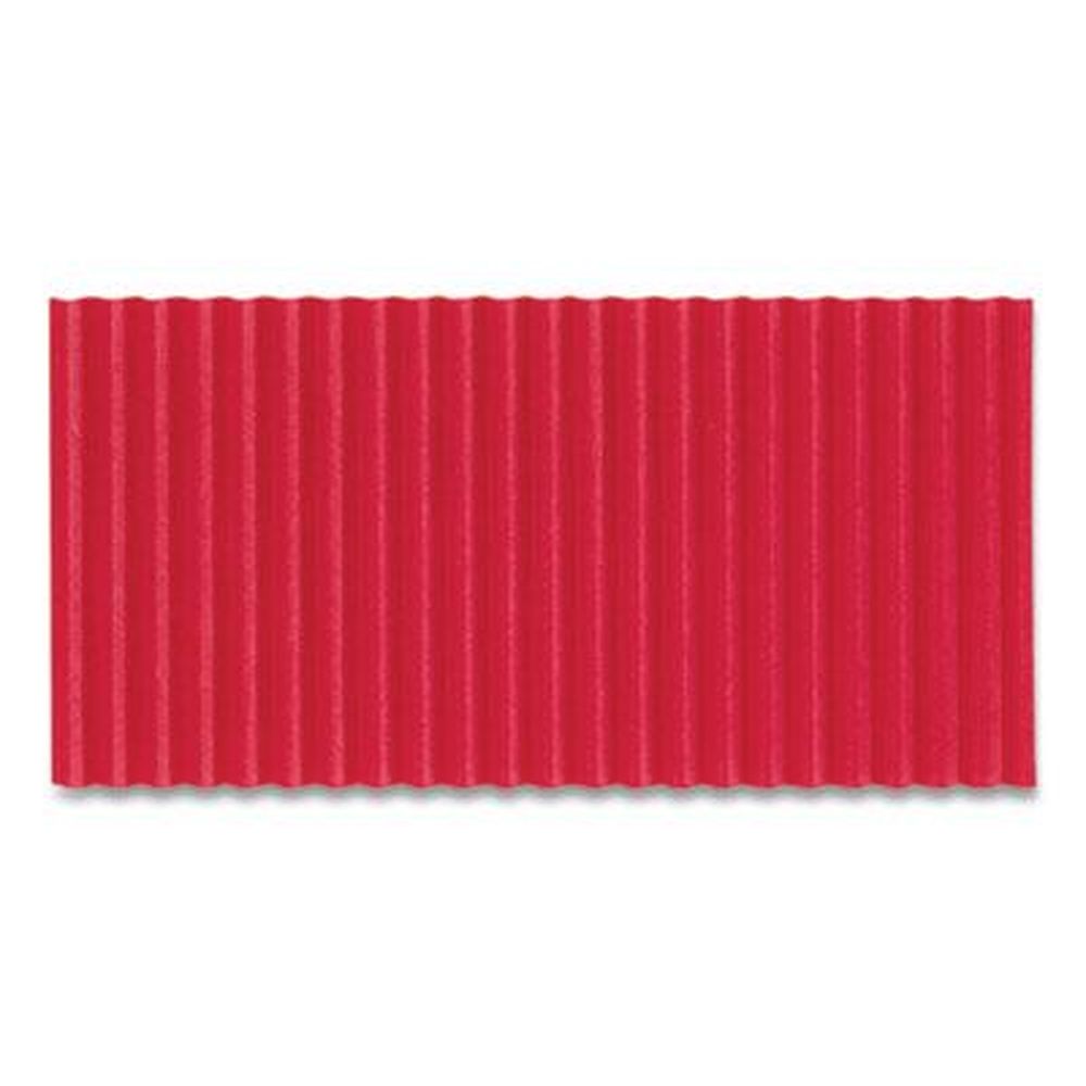 Pacon Flame Red Corobuff Corrugated Paper Roll, 48 Inch X 25 Feet
