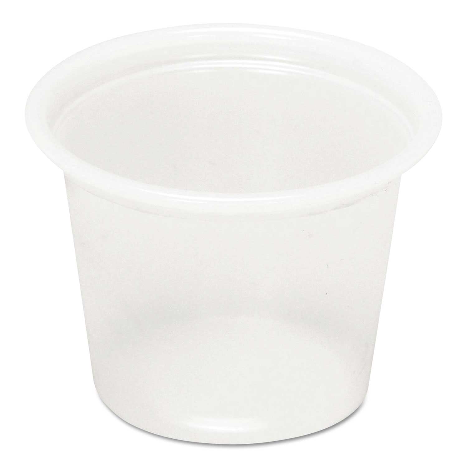 Pactiv Translucent Plastic Souffle Cup, 1 Ounce 5000 per case