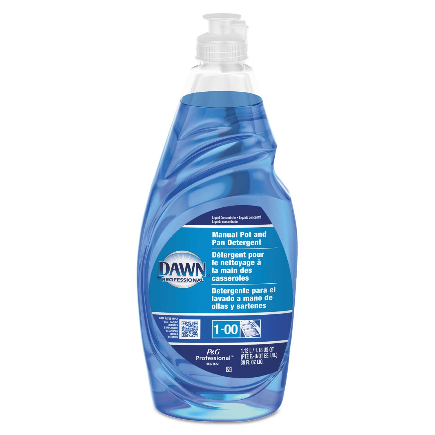 Manual Pot/Pan Dish Detergent, 38 oz Bottle