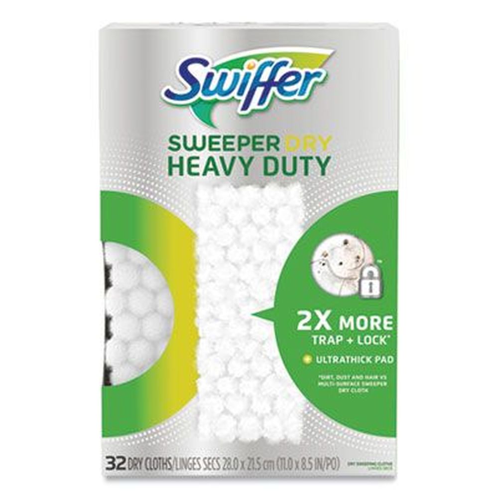 Heavy-Duty Dry Refill Cloths, White, 11 x 8.5, 32/Pack Heavy-Duty Dry Refill Cloths, White, 11 x 8.5, 32/Pack