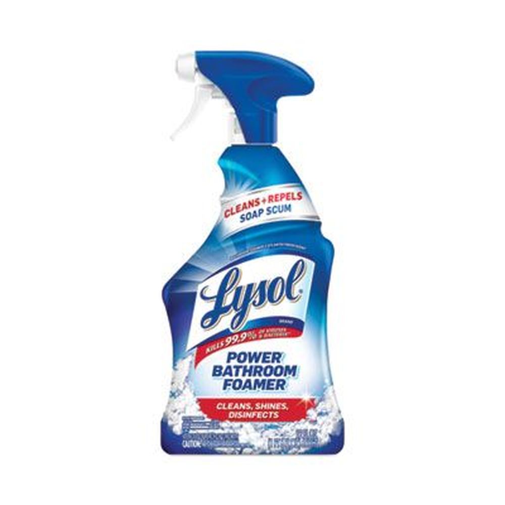 Lysol Atlantic Fresh Disinfectant Power Bathroom Foamer Liquid, 2 Ounce Trigger Spray Bottle -- 6 Per Case