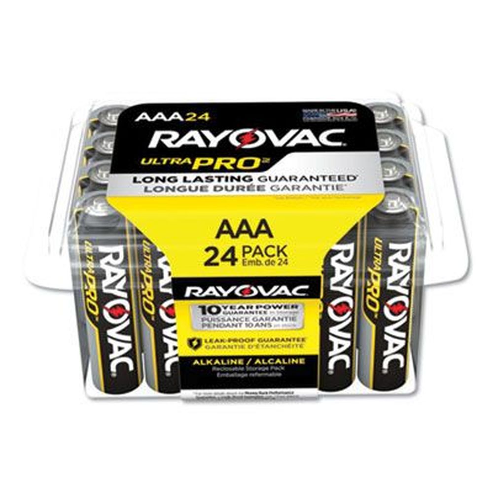 Rayovac Ultra Pro Alkaline Aaa Battery -- 24 Per Pack