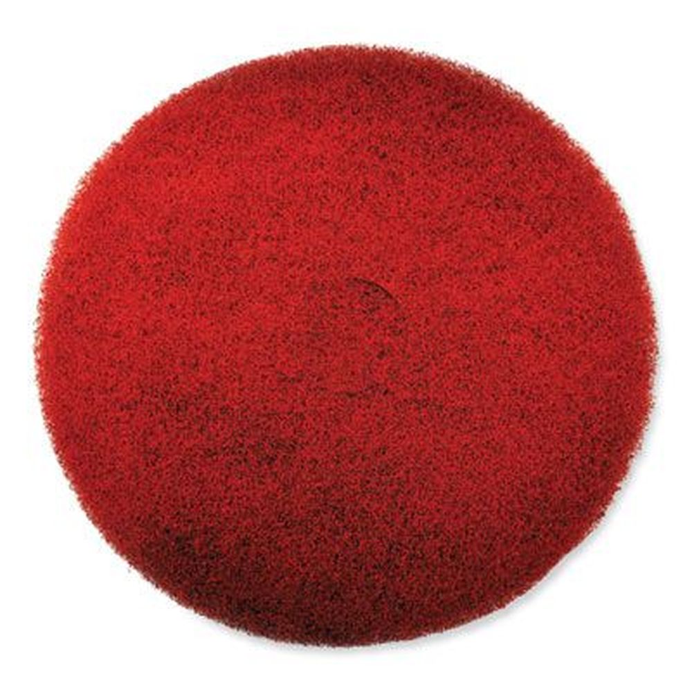Sc Johnson Professional Ez Care Red/gray Heavy Duty Scrub Pad, 17 Inch Diameter -- 5 Per Case