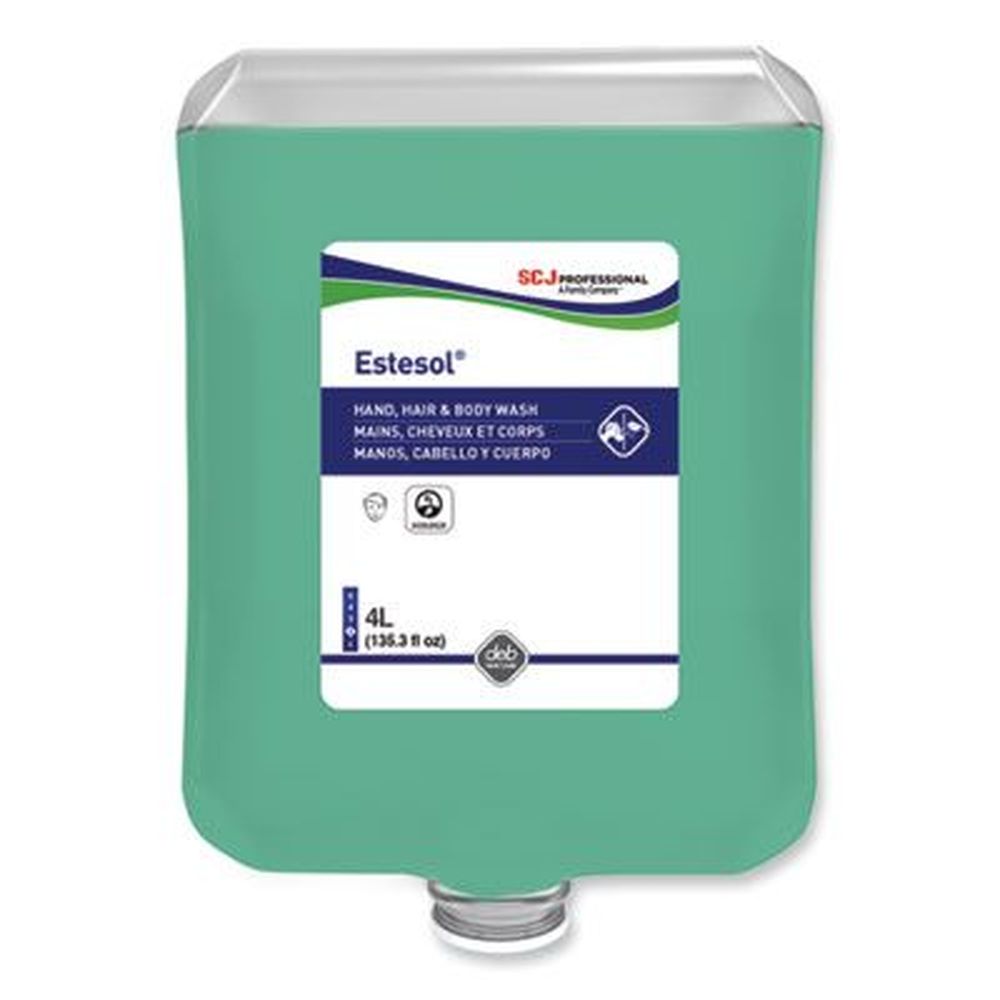 Sc Johnson Professional Rainforest Scent Estesol Hand Hair And Body Cleaner Manual Cartridge Refill, 4 Liter -- 4 Per Case