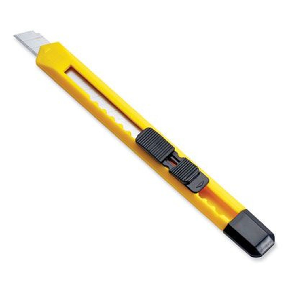 Quick Point Utility Knife, 9 mm Blade, Yellow/Black Quick Point Utility Knife, 9 mm Blade, Yellow/Black