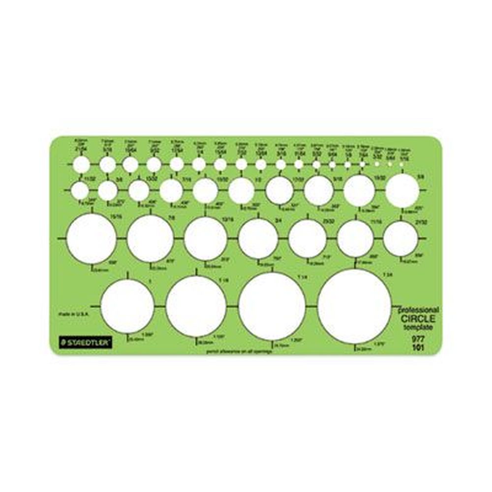 Templates, 39 Circles, 4 x 7.25, Green Templates, 39 Circles, 4 x 7.25, Green