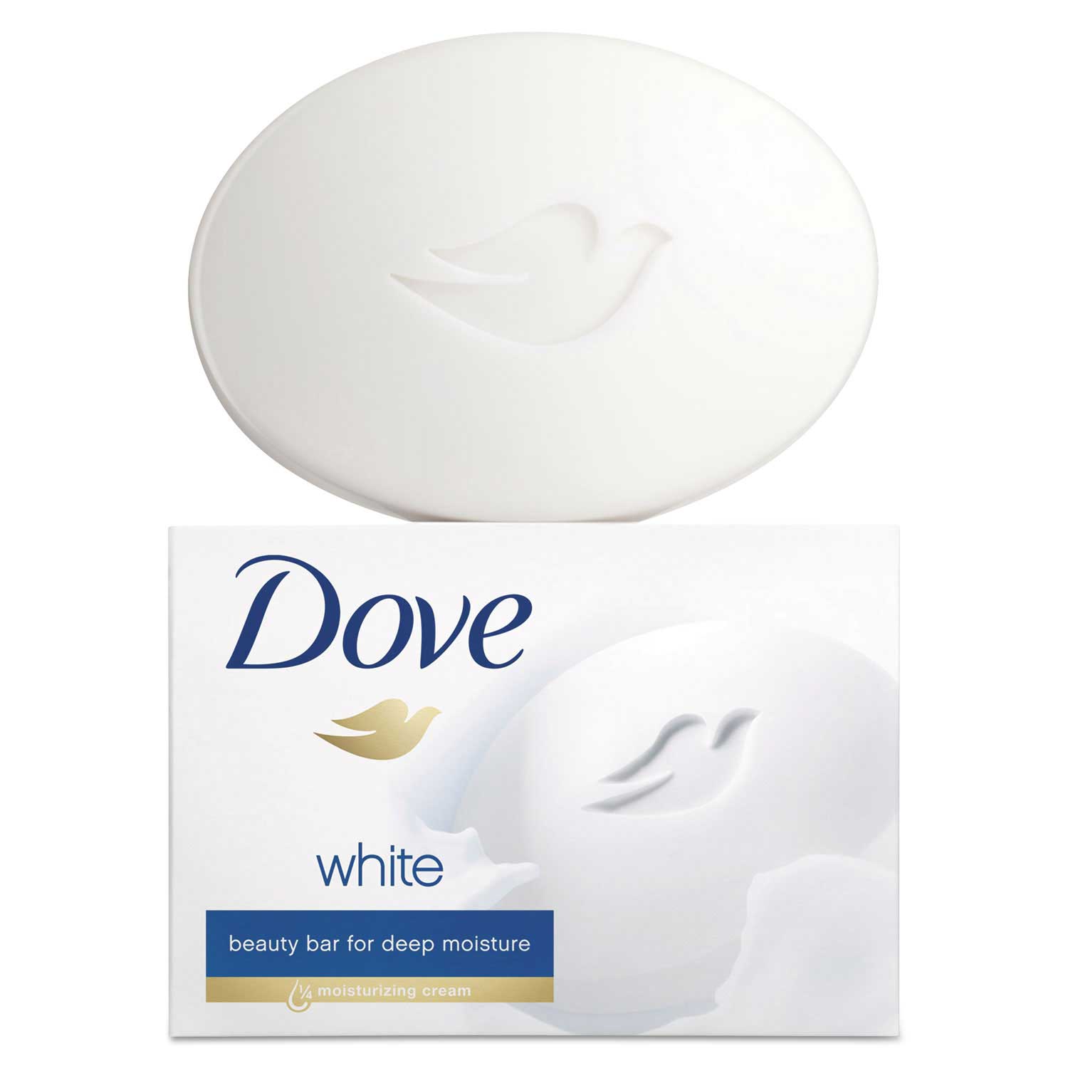 Dove Light Scent White Beauty Bar Soap, 3.17 Ounce - 3 per