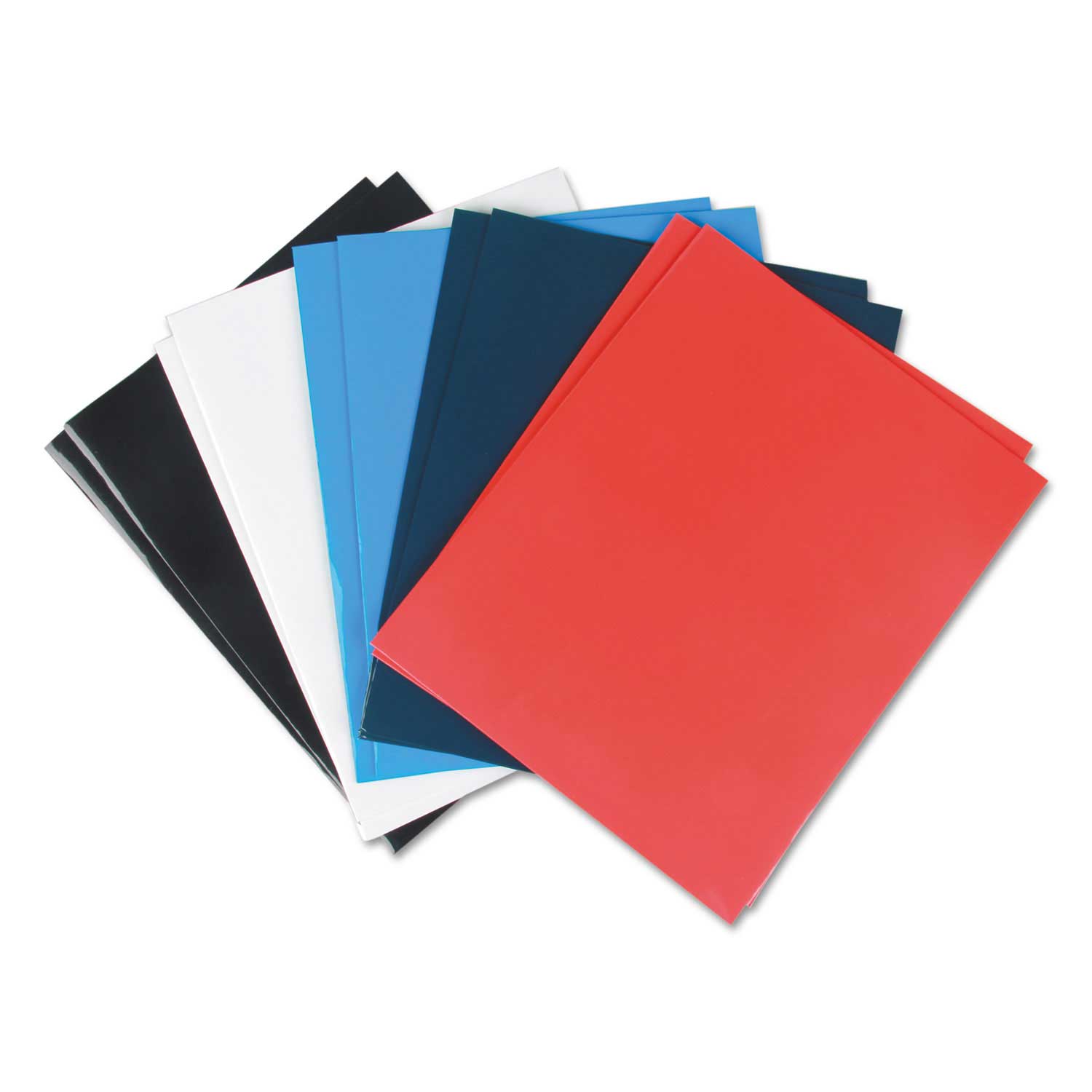 Universal Assorted Color Cardboard Paper Laminated Two-Pocket Folder ...
