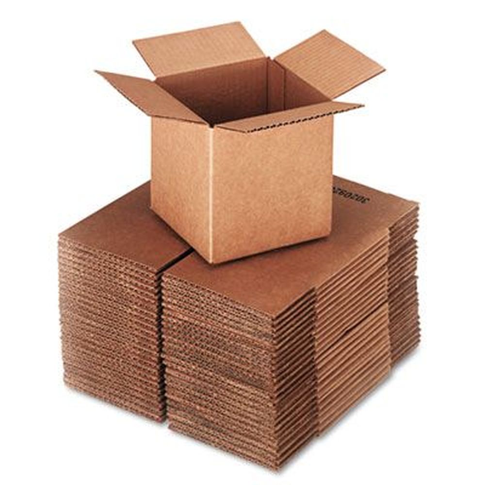 Universal Brown Kraft Medium Cubed Fixed Depth Corrugated Shipping Box, 6 X 6 X 6 Inch -- 25 Per Case