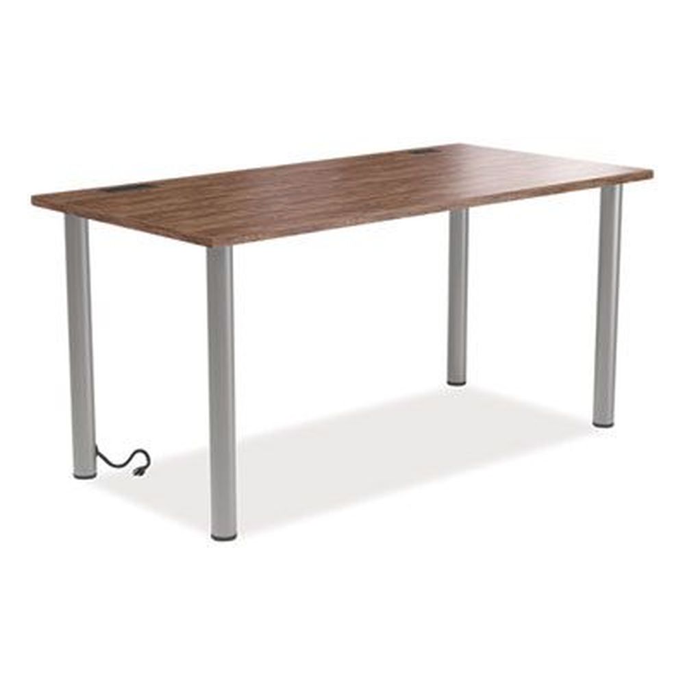 Essentials Writing Table-Desk with Integrated Power Management, 59.7