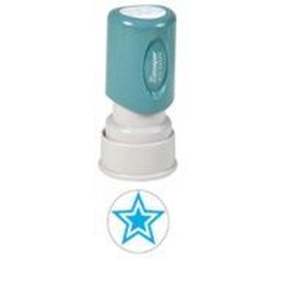 Xstamper Light Blue Star Diagram Specialty Stamp