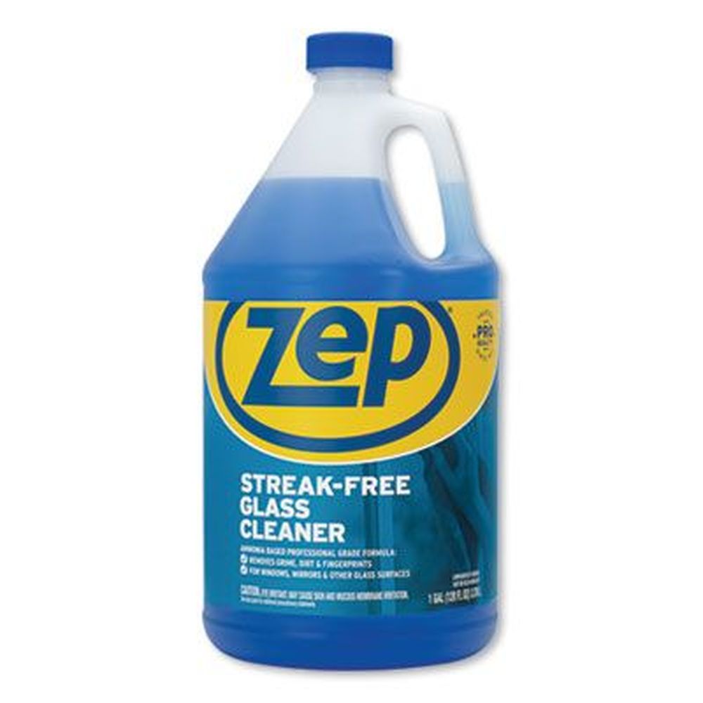 Zep Pleasant Scent Streak Free Glass Cleaner, 1 Gallon Bottle -- 4 Per Case