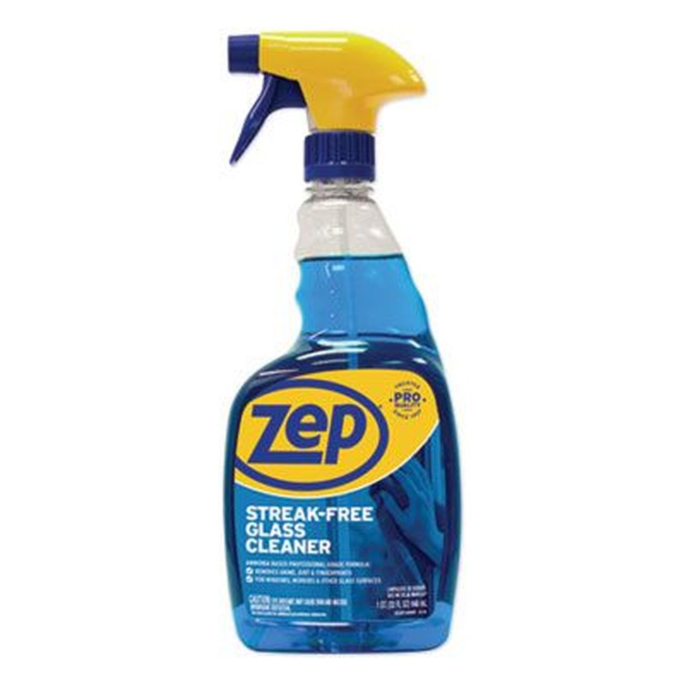 Zep Pleasant Scent Streak Free Glass Cleaner, 32 Ounce Spray Bottle -- 12 Per Case