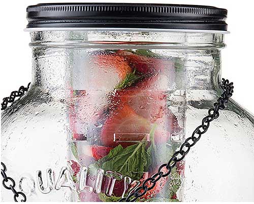 Tablecraft Black Coated Tin Replacement Lid For 10090 Two Gallon Beverage Dispenser, 5.25 Inch Dia.x 0.625 Inch